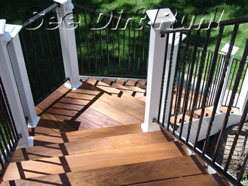 Ipe deck washed and sealed